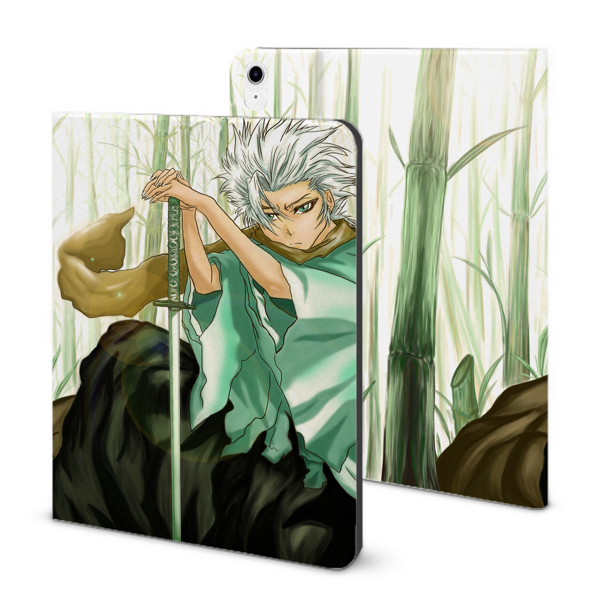 （画像用） ブリーチ BLEACH IPad ケース ブック型 PUレザー TPU 耐衝撃 軽量 薄型 ペン収納なし 全面保護 IPad 各モデル対応
